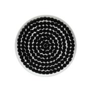 Marimekko Räsymatto tallerken Ø 20 cm sort-hvid