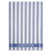 Lexington Icons Waffle Striped viskestykke 50x70 cm Blue/White