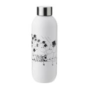 Stelton Keep Cool Mumin flaske 0,75 L Soft white/Black