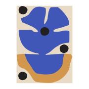 Paper Collective Flor Azul plakat 50x70 cm