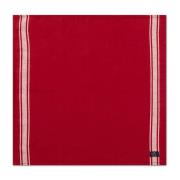 Lexington Side Striped Cotton Linen serviet 50x50 cm Red/White