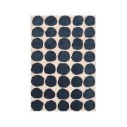 Chhatwal & Jonsson Big Dots tæppe light khaki/blue melange, 230x320 cm