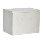 Lene Bjerre Ellia opbevaringskasse marmor 16,5x11,5 cm White