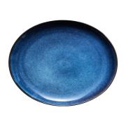 Lene Bjerre Amera oval tallerken 29x22,5 cm Blå