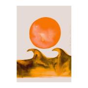 Paper Collective Sunset Waves plakat 50x70 cm