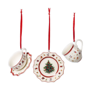 Villeroy & Boch Toy's Delight juletræspynt servicesæt 3 dele Hvid