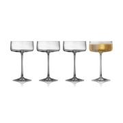 Lyngby Glas Zero champagneglas coupe 26 cl 4-pak Krystal