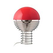 Verpan Wire bordlampe Ø30 cm Chrome/Red