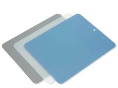 Funktion Funktion skærebræt plast 37x29 cm 3-pak Grå-blå-gennemsigtig