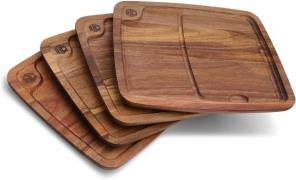 Hexclad Hexclad Bistecca skærebræt/Plank 4-pak Træ