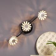 Bloom LED-væglampe, 3 lyskilder, sølv
