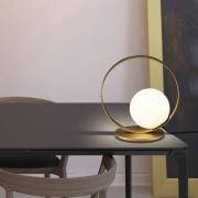 Halo LED-bordlampe, guld/opal