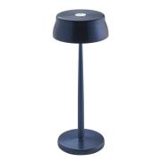 Zafferano Sister Light LED-bordlampe med genopladeligt batteri, blå