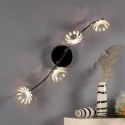 Bloom LED-væglampe, 4 lyskilder, sølv
