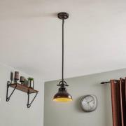 Emery hængelampe i industristil, bronze, Ø 20,3 cm