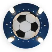 Fodbold loftlampe, 4 lyskilder, mørkeblå-hvid