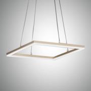 Bard LED-hængelampe, 42x42cm i mat guldfinish