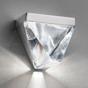 Fabbian Tripla - krystal-LED-væglampe, alu