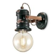 Væglampe C1843 i sort vintagedesign