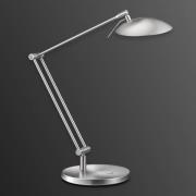 LED-bordlampe Coira, mat nikkel