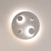 Knikerboker Buchi LED-væglampe Ø 40 cm, hvid