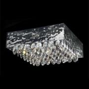 MAGMA loftlampe, krystalvedhæng klart, 51 x 51 cm