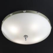 Elegantia glasloftlampe i krom