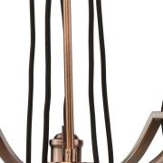 Ekstravagant hængelampe Celi 5 lys kobber antik