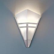 Art deco-væglampe fra 1980, forkromet metal