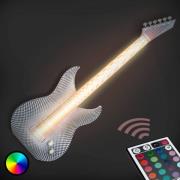 Guitar LED-væglampe med 3D-print