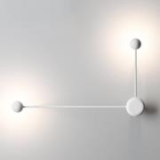 Designer væglampe Pin med LED’er, hvid 2 lys