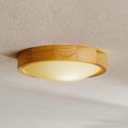 Envostar Zeus loftlampe af træ, fyr, Ø27cm