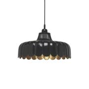 PR Home Wells hængelampe, sort/guld, Ø 43 cm, metal