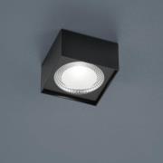 Helestra Kari LED-loftlampe, kantet, sort