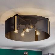 Loftlampe Etro, Ø 70 cm sort/guld