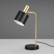 Adam bordlampe, sort/guld, 1 lyskilde