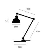 midgard modular TYP 551 bordlampe sort 60 cm