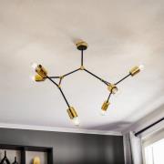 Loftlampe Code, 6 lyskilder, sort