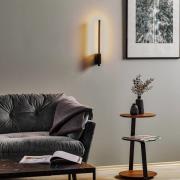Quitani LED-væglampe Tolu, lodret, sort, højde 45 cm