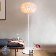 UMAGE Eos medium gulvlampe rosa hvidt stel