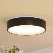 Arcchio LED-loftlampe Aleksi, Ø 45 cm, sort, metal, CCT
