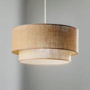 Boho jute hængelampe naturbrun Ø45cm 1 lyskilde