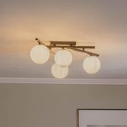 Loftlampe Smart, sort/opal, 4 lyskilder