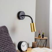 Væglampe Eye Flex S, messing