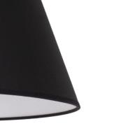 Sofia lampeskærm, højde 31 cm, sort/hvid