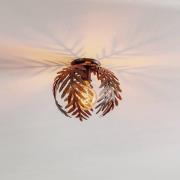 Loftlampe Felce som bregne i bronze, Ø 27 cm