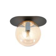 Loftlampe Plaza, sort/rav, 1 lyskilde