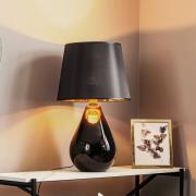 Bordlampe Lacrima, sort/guld