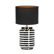 PR Home Gatsby bordlampe, Ø 30 cm, keramik/tekstil