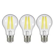 LED-filament E27 3,8 W 2.700 K 806 lm klar, 3 stk